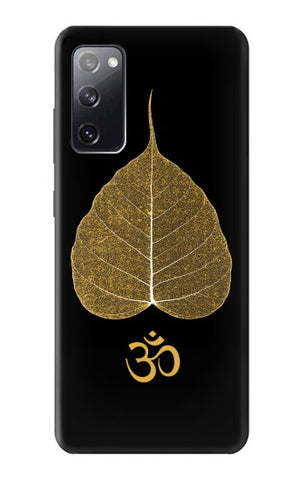 Samsung Galaxy S20 FE Hard Case Gold Leaf Buddhist Om Symbol