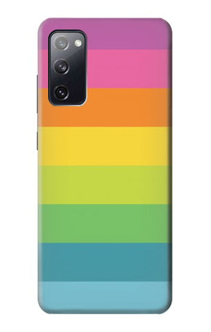 Samsung Galaxy S20 FE Hard Case Rainbow Pattern