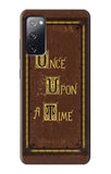 Samsung Galaxy S20 FE Hard Case Once Upon a Time Book Cover