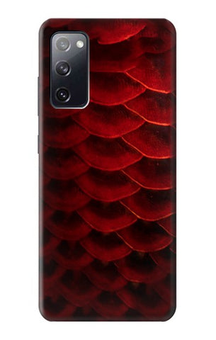 Samsung Galaxy S20 FE Hard Case Red Arowana Fish Scale