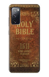 Samsung Galaxy S20 FE Hard Case Holy Bible 1611 King James Version