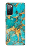 Samsung Galaxy S20 FE Hard Case Aqua Turquoise Stone