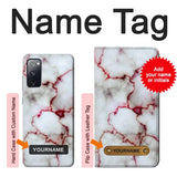 Samsung Galaxy S20 FE Hard Case Bloody Marble with custom name