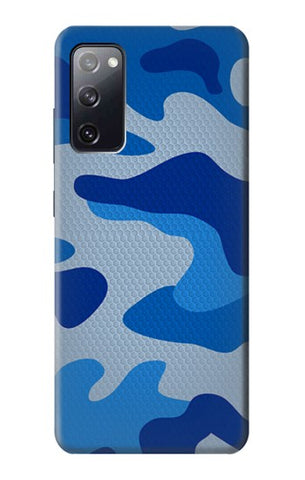 Samsung Galaxy S20 FE Hard Case Army Blue Camouflage