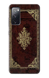 Samsung Galaxy S20 FE Hard Case Vintage Map Book Cover