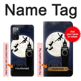 Samsung Galaxy S20 FE Hard Case Peter Pan Fly Fullmoon Night with custom name