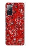 Samsung Galaxy S20 FE Hard Case Red Bandana