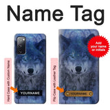 Samsung Galaxy S20 FE Hard Case Wolf Dream Catcher with custom name
