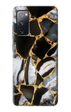 Samsung Galaxy S20 FE Hard Case Gold Marble Graphic Print