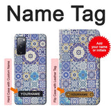 Samsung Galaxy S20 FE Hard Case Moroccan Mosaic Pattern with custom name