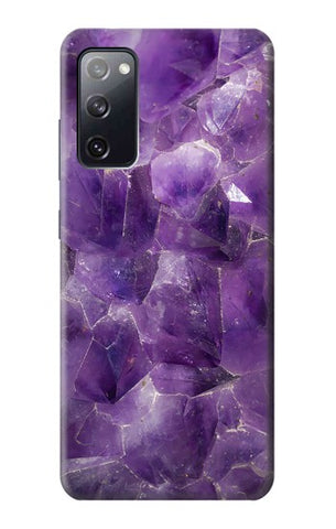 Samsung Galaxy S20 FE Hard Case Purple Quartz Amethyst Graphic Printed