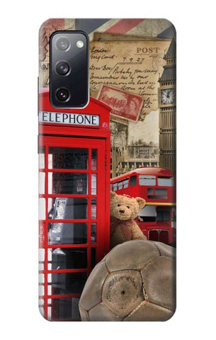 Samsung Galaxy S20 FE Hard Case Vintage London British