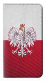 iPhone 13 Pro Max PU Leather Flip Case Poland Football Flag