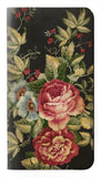 iPhone 12 Pro, 12 PU Leather Flip Case Vintage Antique Roses