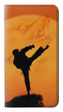 LG Velvet PU Leather Flip Case Kung Fu Karate Fighter