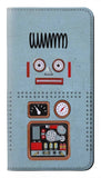 Google Pixel 4a PU Leather Flip Case Retro Robot Toy
