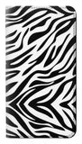 Motorola G Pure PU Leather Flip Case Zebra Skin Texture