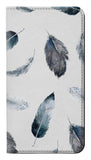 Samsung Galaxy S21+ 5G PU Leather Flip Case Feather Paint Pattern