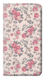 Samsung Galaxy A22 5G PU Leather Flip Case Vintage Rose Pattern