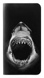 iPhone 12 Pro, 12 PU Leather Flip Case Great White Shark