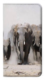 Google Pixel 6 Pro PU Leather Flip Case African Elephant