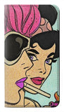 Samsung Galaxy A22 5G PU Leather Flip Case Girls Pop Art