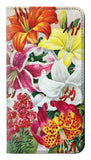 Samsung Galaxy S21 FE 5G PU Leather Flip Case Retro Art Flowers