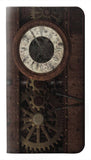 Motorola One 5G PU Leather Flip Case Steampunk Clock Gears