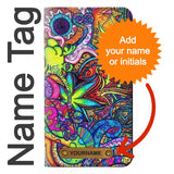 LG G8 ThinQ PU Leather Flip Case Colorful Art Pattern with leather tag