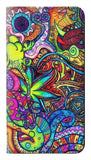 LG Stylo 5 PU Leather Flip Case Colorful Art Pattern