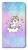  Moto G8 Power PU Leather Flip Case Cute Unicorn Cartoon