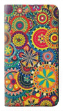 Samsung Galaxy A22 5G PU Leather Flip Case Colorful Pattern
