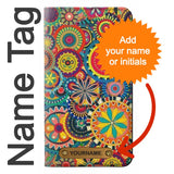 Samsung Galaxy Galaxy Z Flip 5G PU Leather Flip Case Colorful Pattern with leather tag