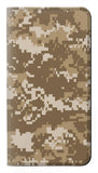 Samsung Galaxy Note9 PU Leather Flip Case Army Camo Tan