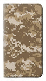 Motorola Moto G Stylus 5G PU Leather Flip Case Army Camo Tan