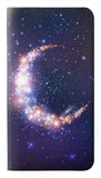 Google Pixel 6 Pro PU Leather Flip Case Crescent Moon Galaxy