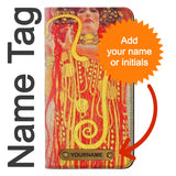 LG Velvet PU Leather Flip Case Gustav Klimt Medicine with leather tag