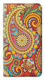 Motorola Moto G Stylus (2021) PU Leather Flip Case Floral Paisley Pattern Seamless