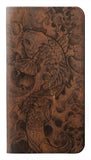 Google Pixel 6 PU Leather Flip Case Fish Tattoo Leather Graphic Print