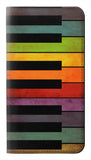 LG Velvet PU Leather Flip Case Colorful Piano