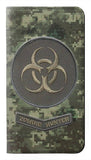 iPhone 13 Pro Max PU Leather Flip Case Biohazard Zombie Hunter Graphic