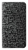 iPhone 13 Pro PU Leather Flip Case Funny Words Blackboard