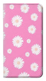 Google Pixel 6 PU Leather Flip Case Pink Floral Pattern