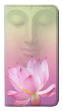 Samsung Galaxy A02s, M02s PU Leather Flip Case Lotus flower Buddhism