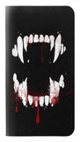 LG Stylo 6 PU Leather Flip Case Vampire Teeth Bloodstain