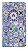 LG Velvet PU Leather Flip Case Moroccan Mosaic Pattern