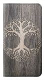 LG G8 ThinQ PU Leather Flip Case Viking Tree of Life Symbol