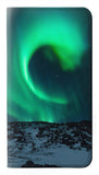 Samsung Galaxy A50, A50s PU Leather Flip Case Aurora Northern Light