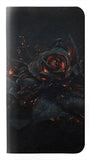 Samsung Galaxy A50, A50s PU Leather Flip Case Burned Rose