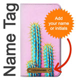 iPhone 11 PU Leather Flip Case Cactus with leather tag